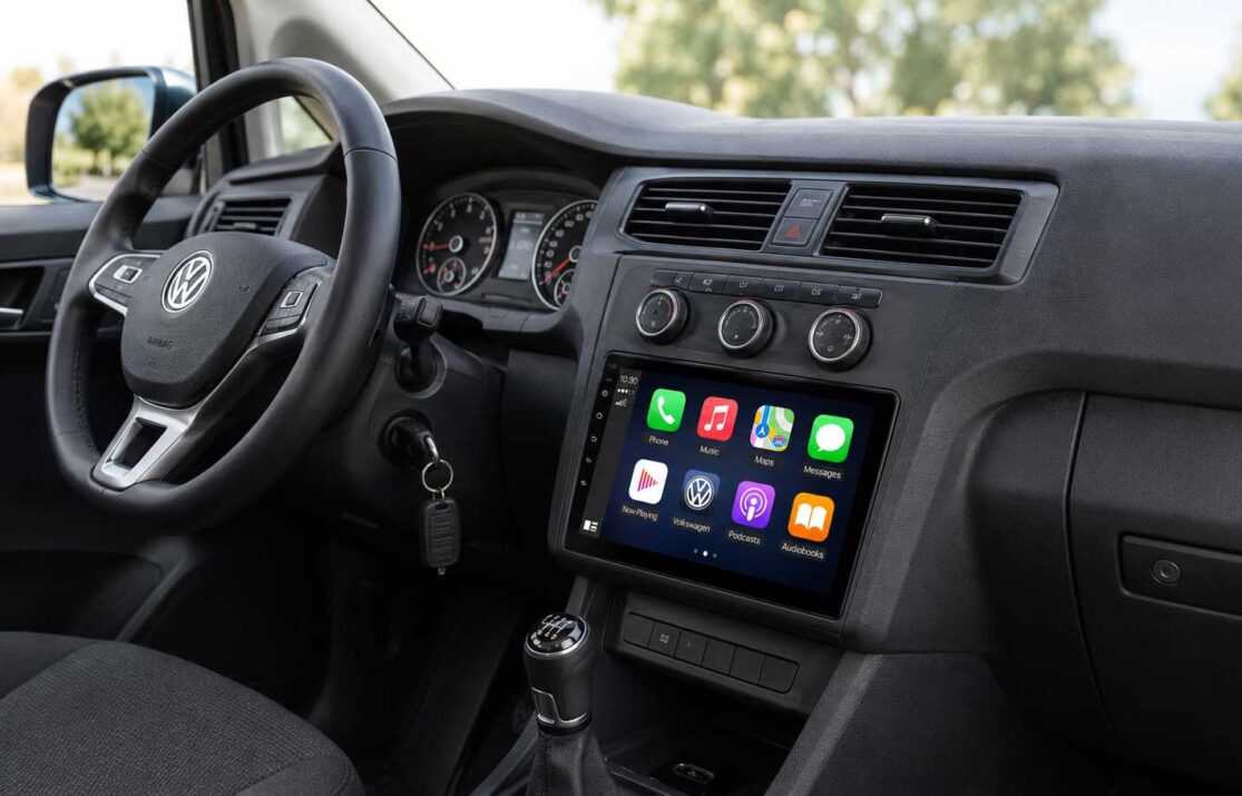 Що насправді дає 9-дюймове планшетне радіо у VW Caddy?
