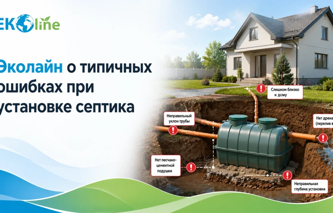 Эколайн о типичных ошибках при установке септика